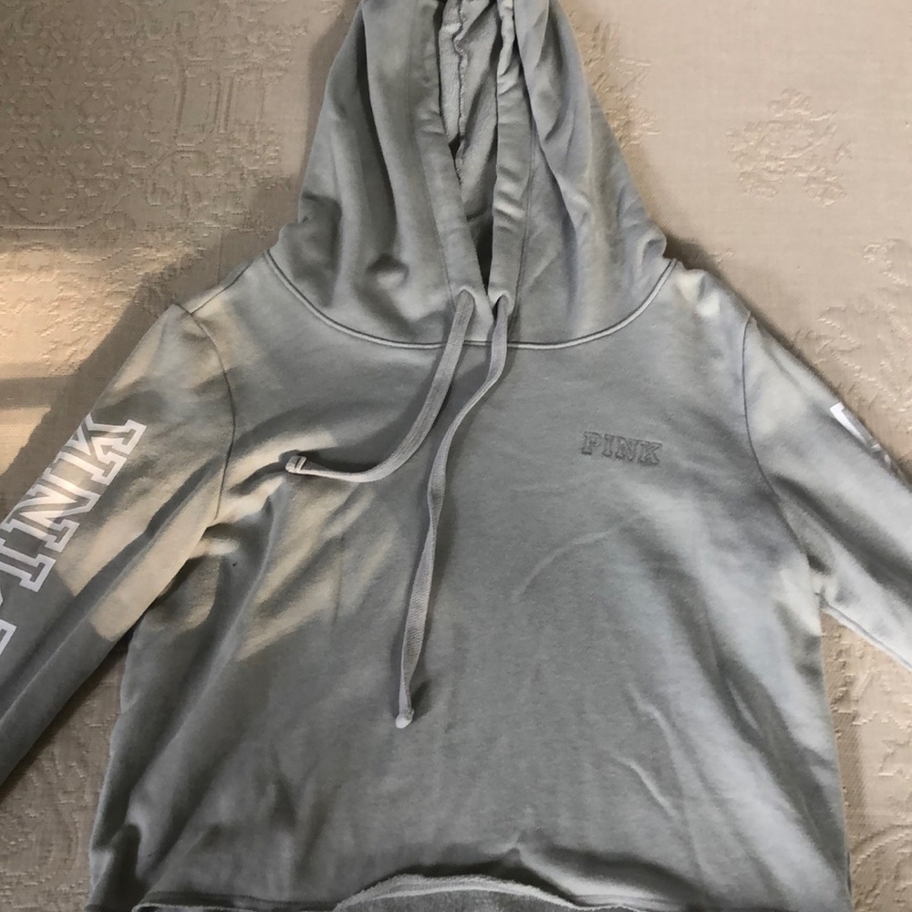 VS Pink Cropped Hoodie
